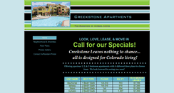 Desktop Screenshot of creekstone-apts.com